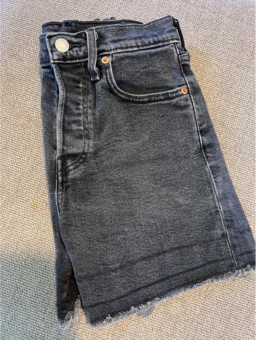 Levi’s Black/Grey Denim Shorts